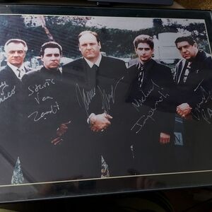 Sopranos Framed Autographed Cast Photo